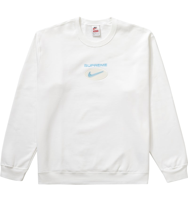 Supreme Nike Jewel Crewneck White Men's FW20 US