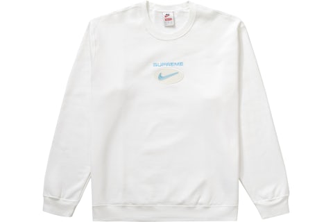 Supreme Nike Jewel Crewneck White Men's FW20 US - Main Image