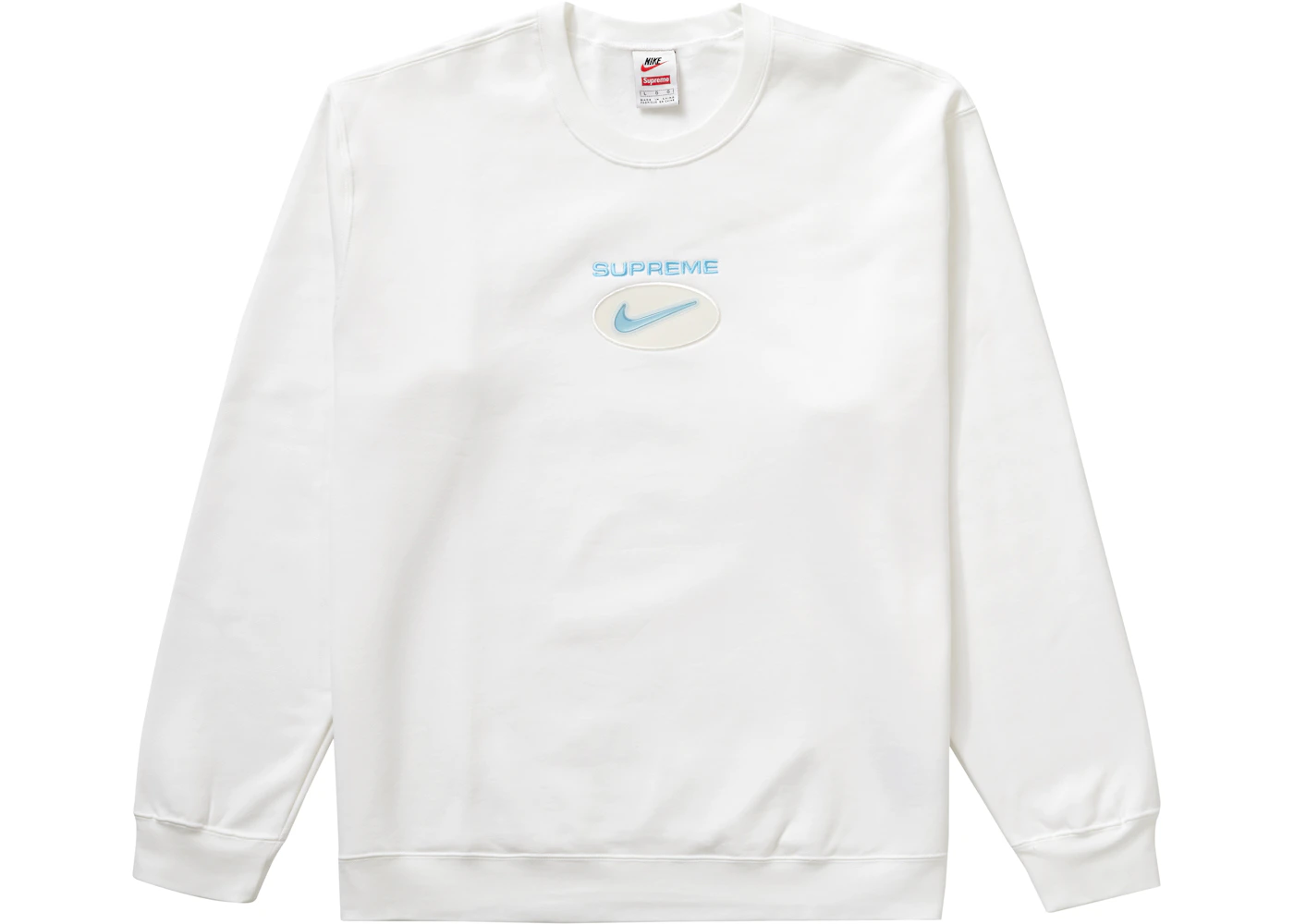 Supreme Nike Jewel Crewneck White Men's FW20 US