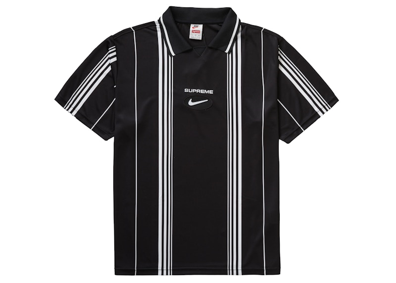 Supreme Nike Stripe Soccer JerseyBlack M