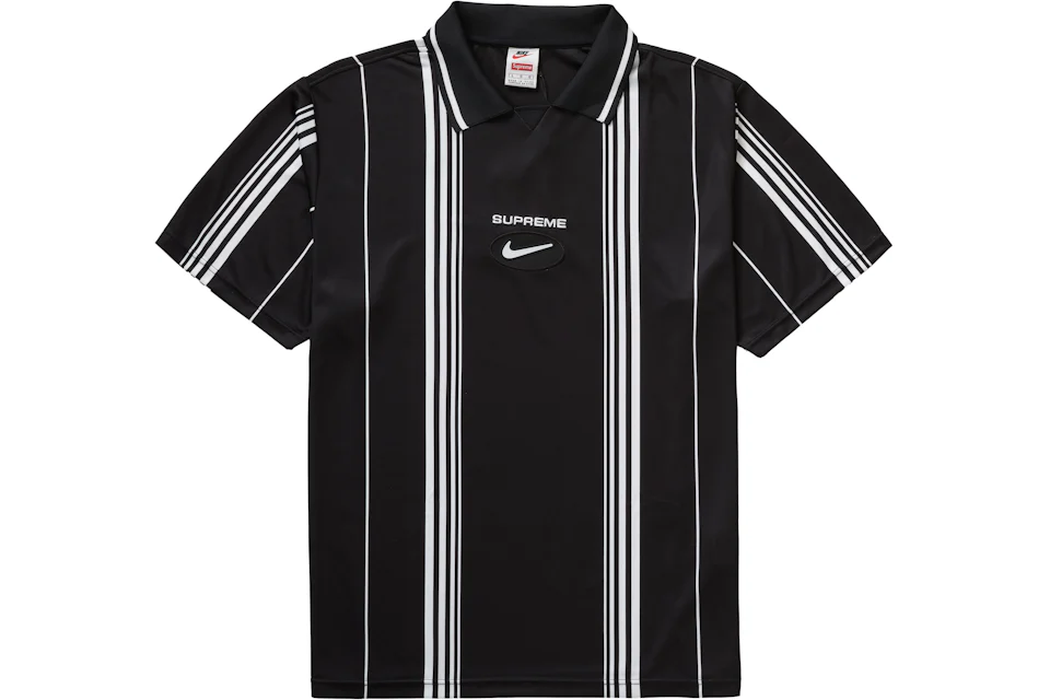 Supreme Nike Jewel Stripe Soccer Jersey Black Men's - FW20 - US