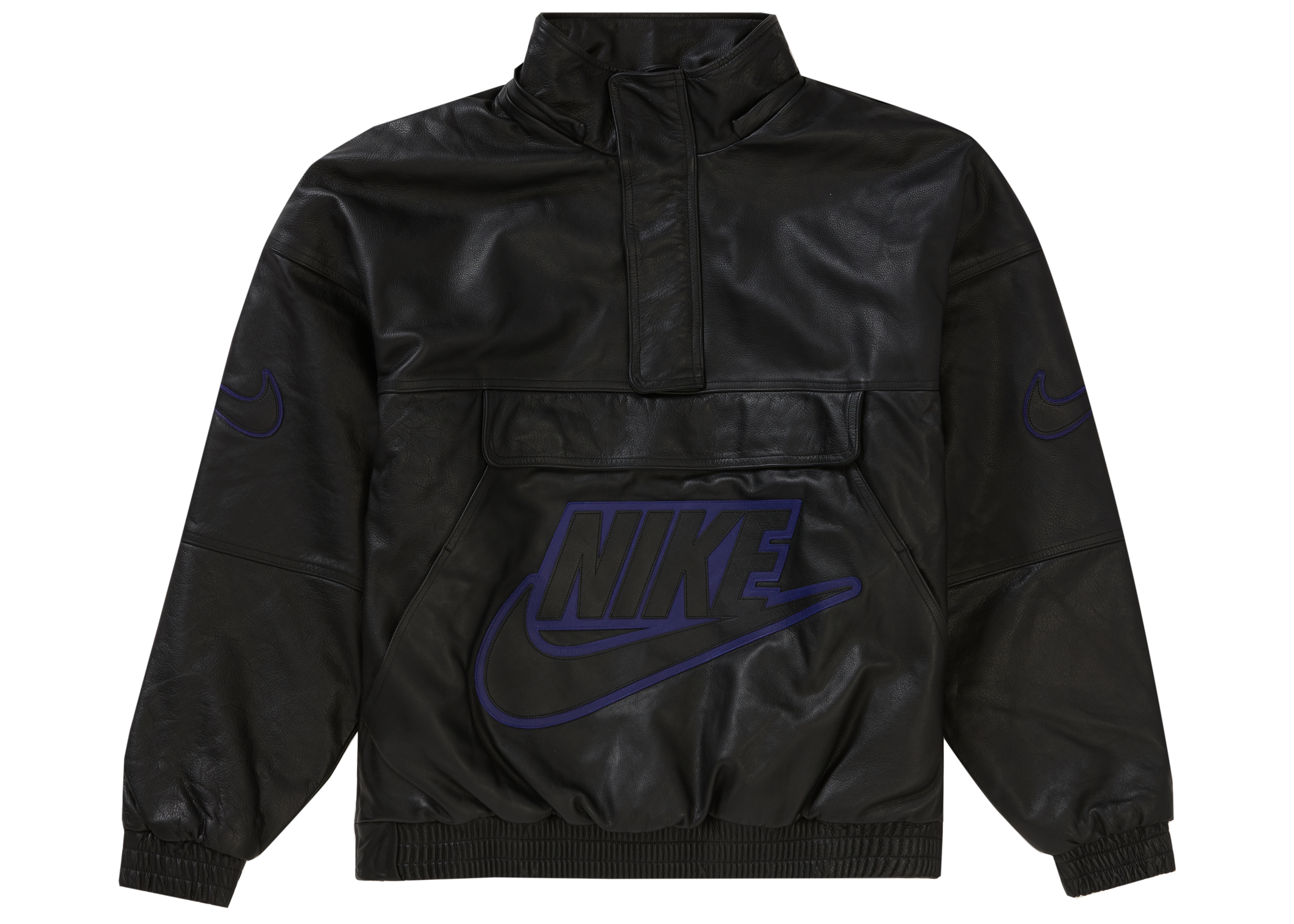 Supreme Nike Leather Anorak Black Men's - FW19 - US