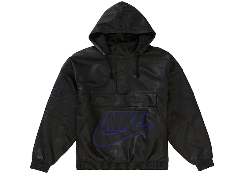 Supreme Nike Leather Anorak Black メンズ - FW19 - JP