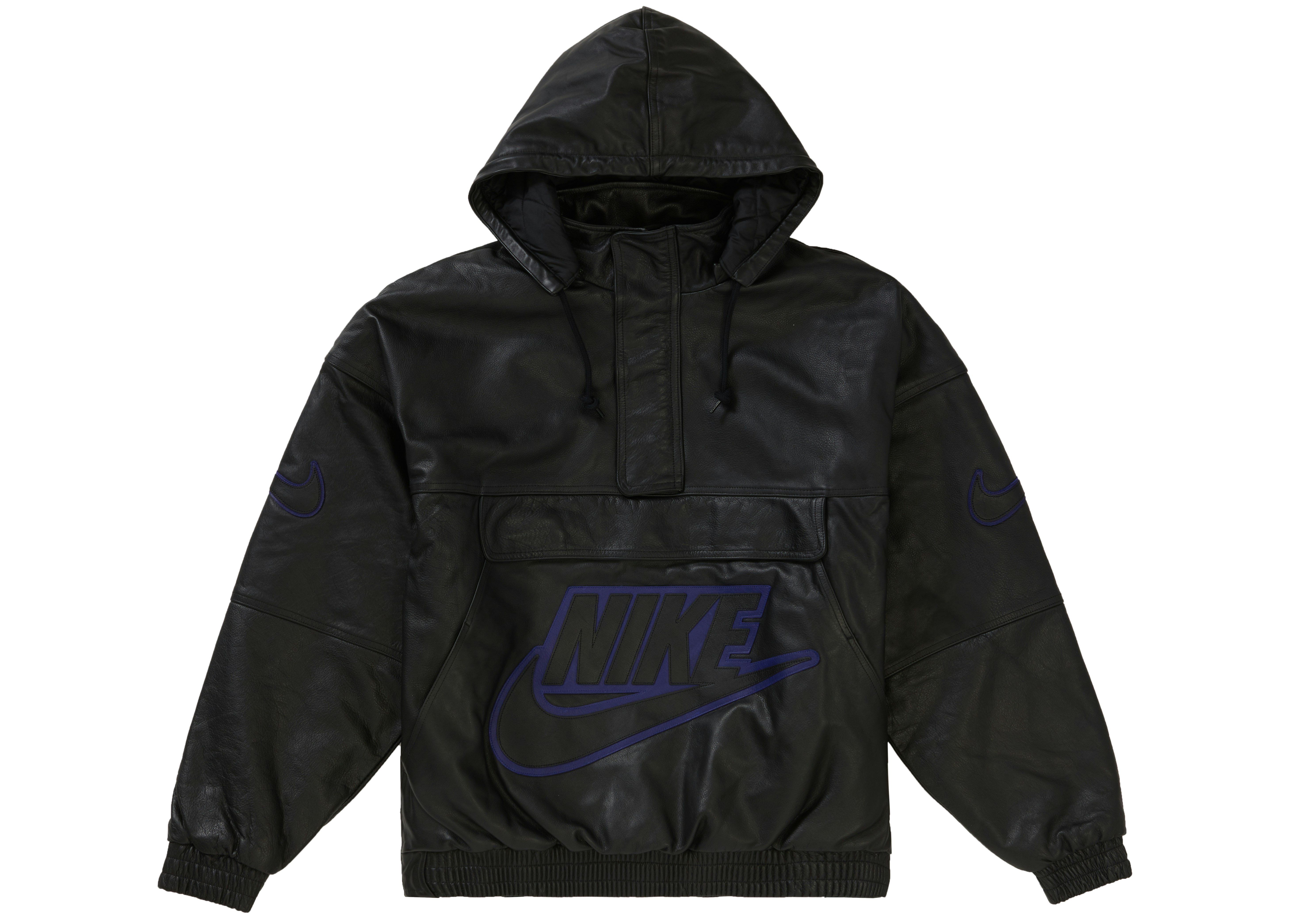 Supreme Nike Leather Anorak Black - FW19 - US