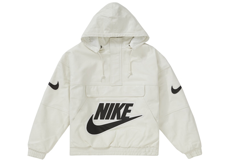 Supreme Nike Leather Anorak White Men's - FW19 - US