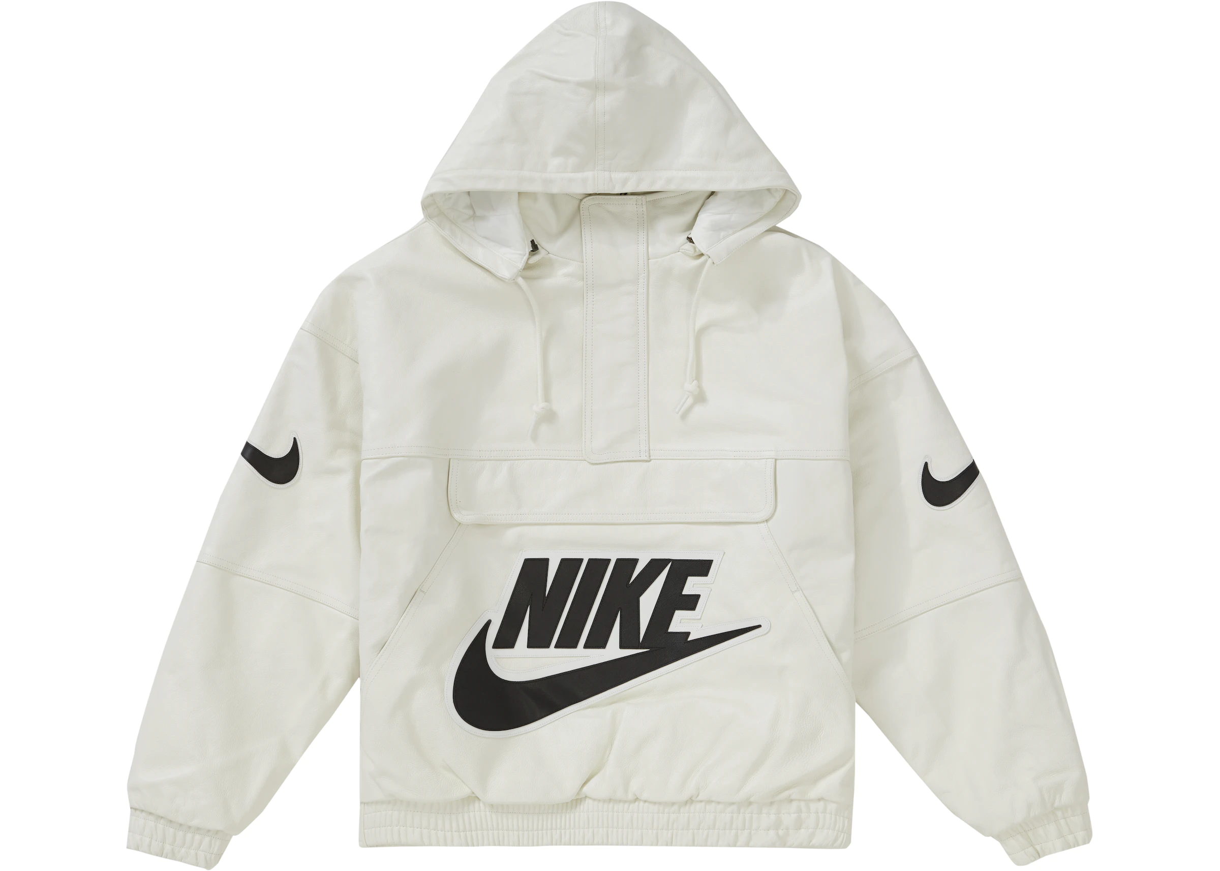 Cleanly West Predictor Supreme Nike Leather Anorak White - FW19 - US
