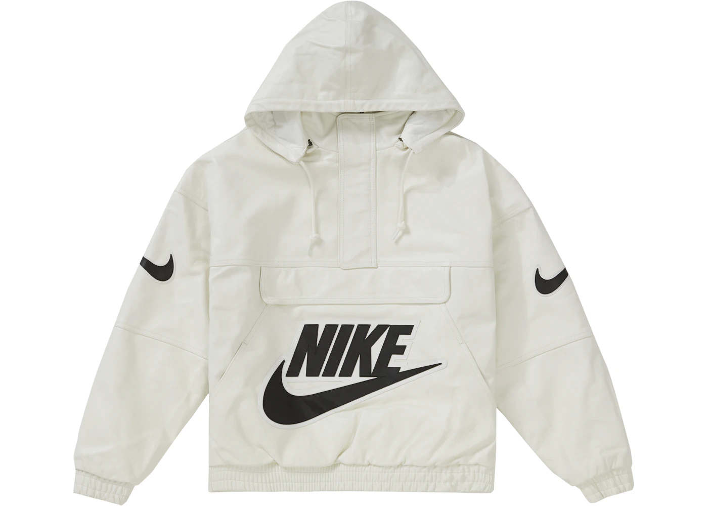 Supreme Nike Leather Anorak White Men's - FW19 - US