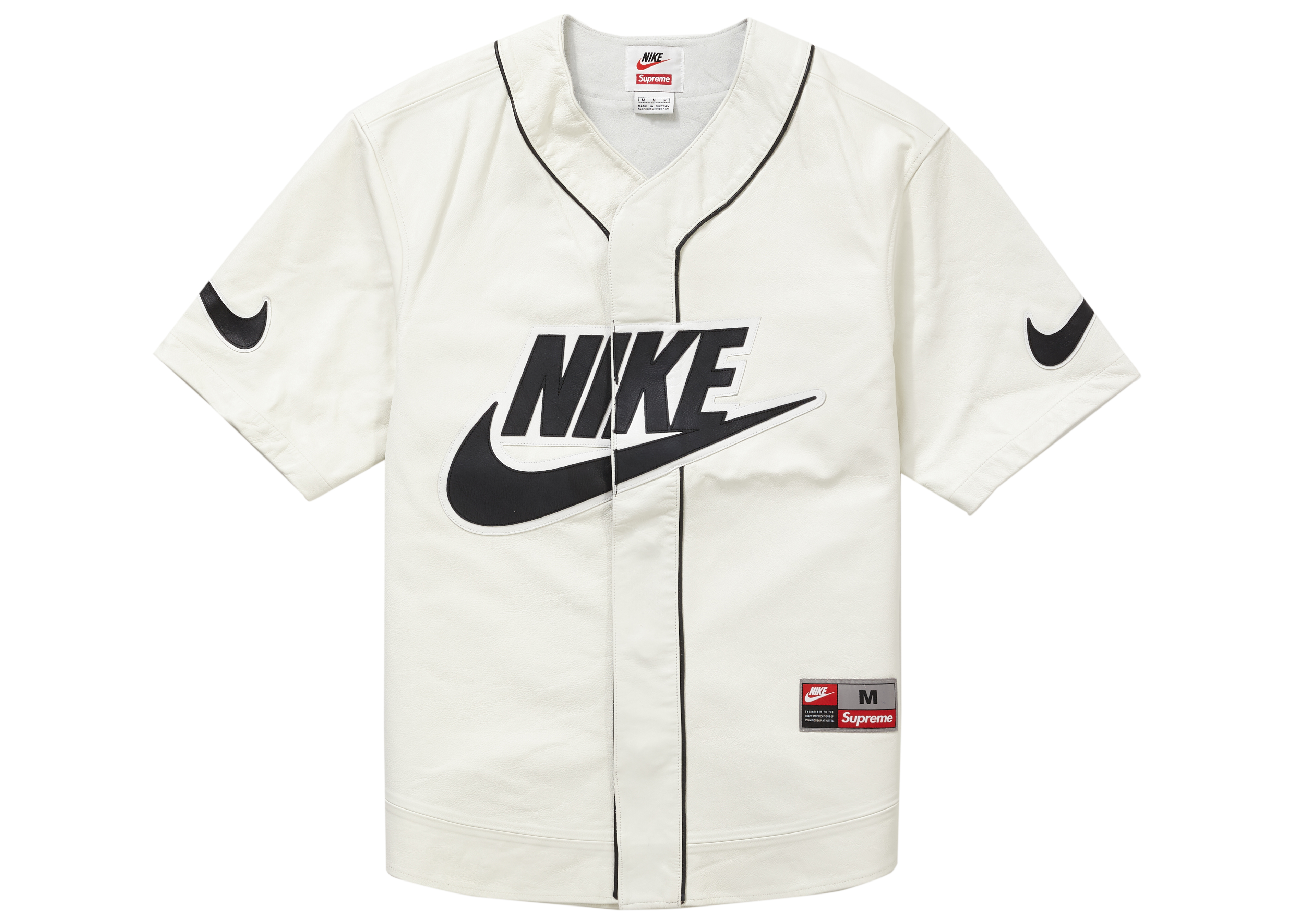 限定先行予約販売 Supreme S Jersey Baseball Leather Nike レザージャケット