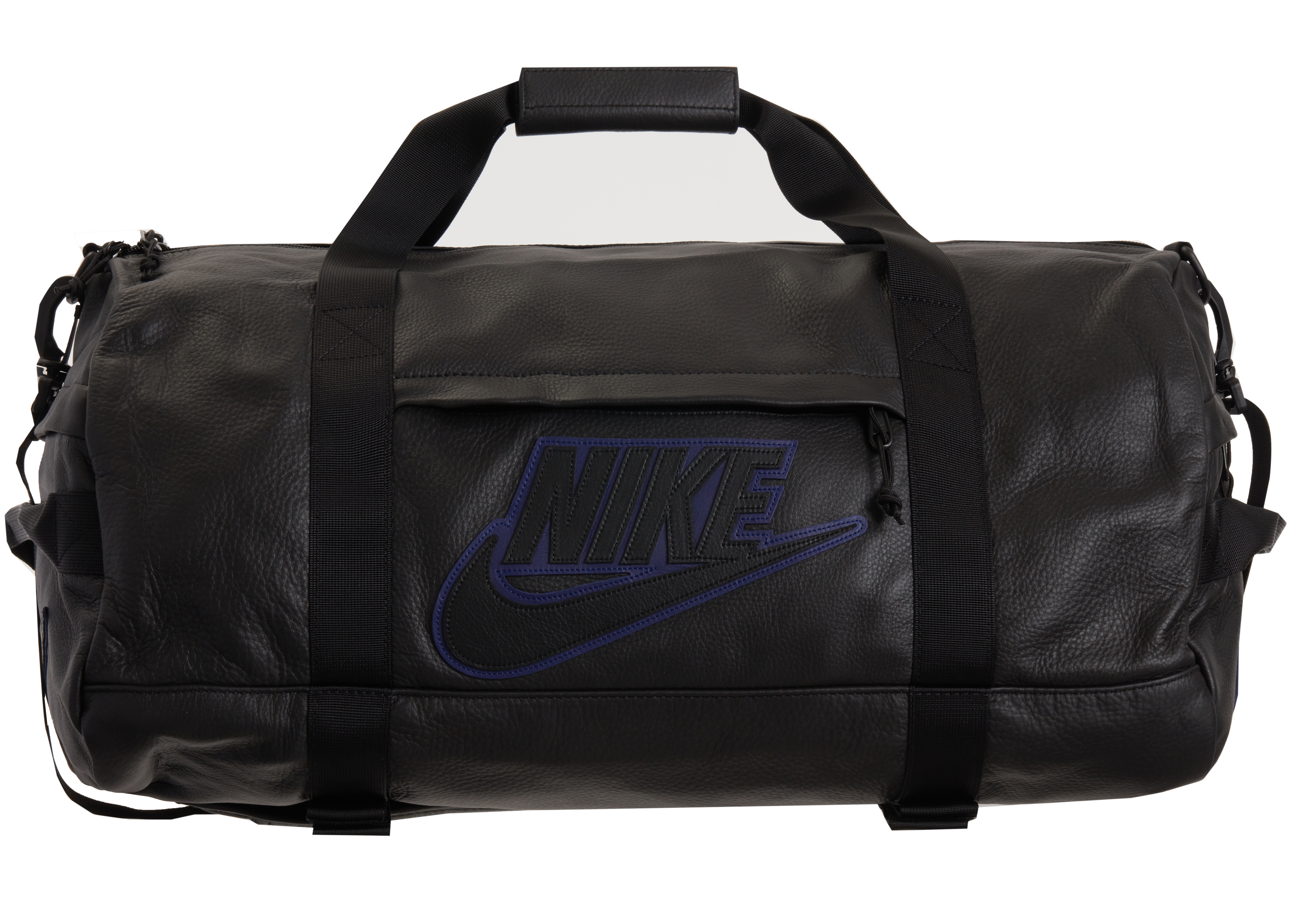 Supreme Nike Leather Duffle Bag Black 