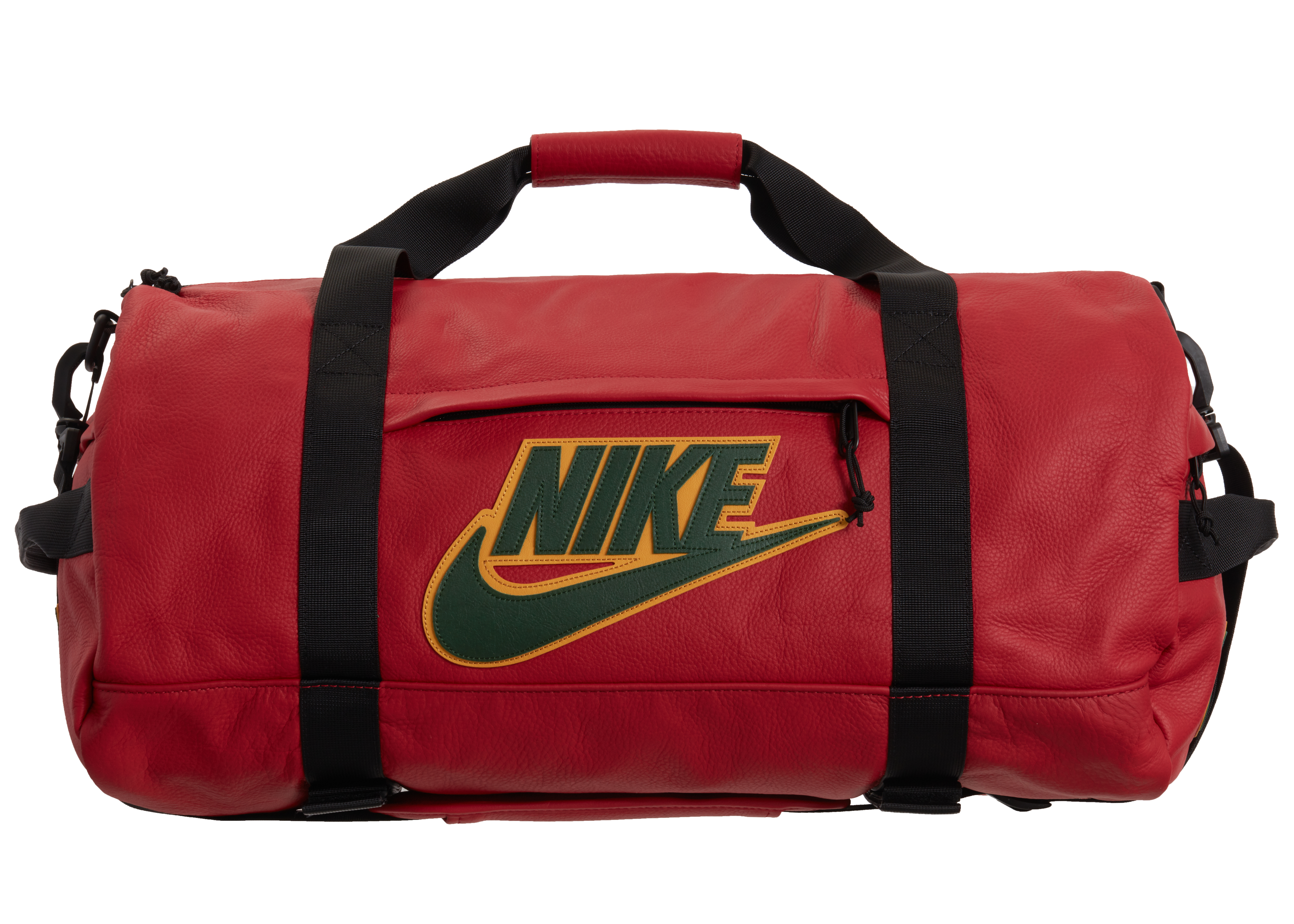 Supreme Nike Leather Duffle Bag Red - FW19 - JP