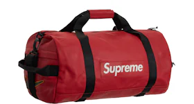 Supreme Nike Leather Duffle Bag Red