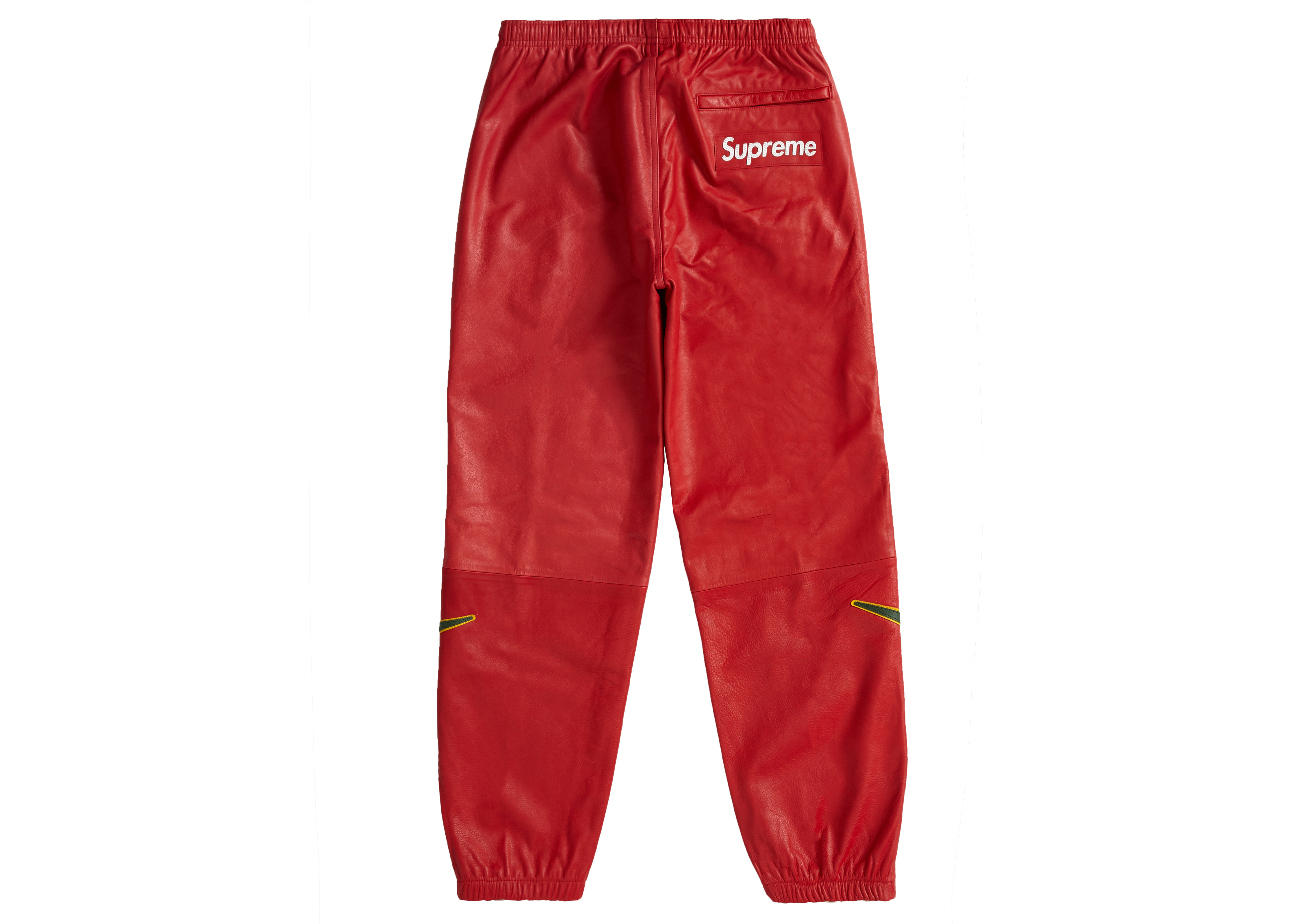 Supreme Nike Leather Warm Up Pant Red Men's - FW19 - US