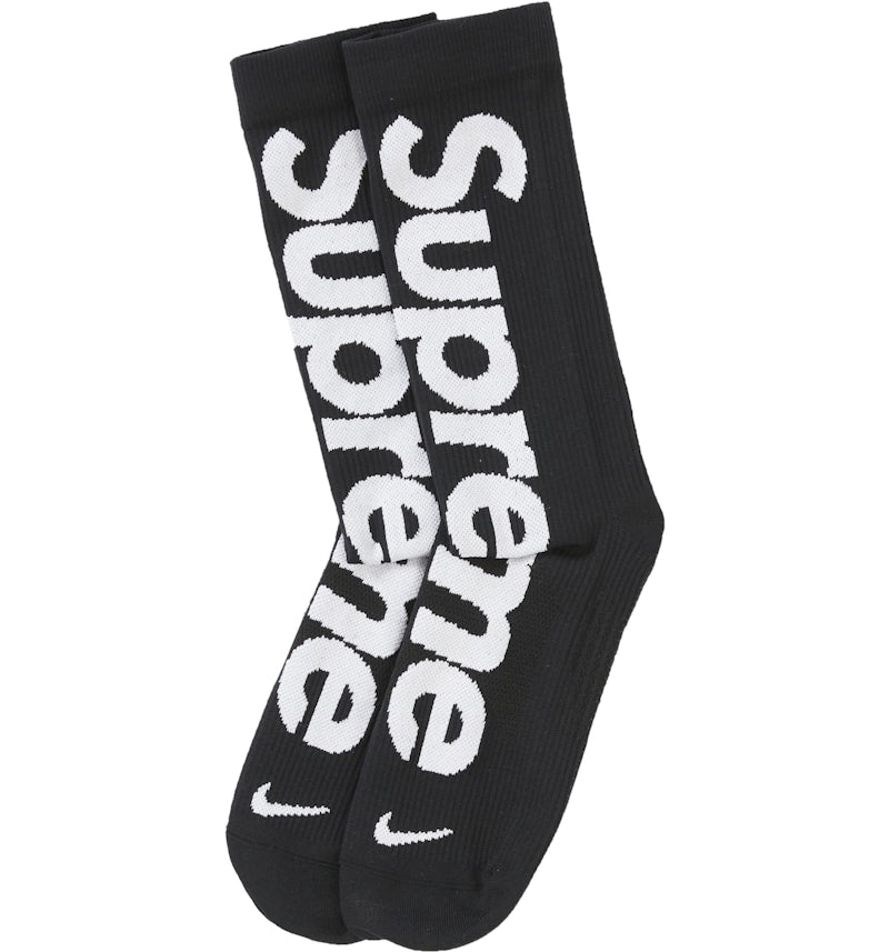Supreme Nike Lightweight Crew Socks Black SS21 US