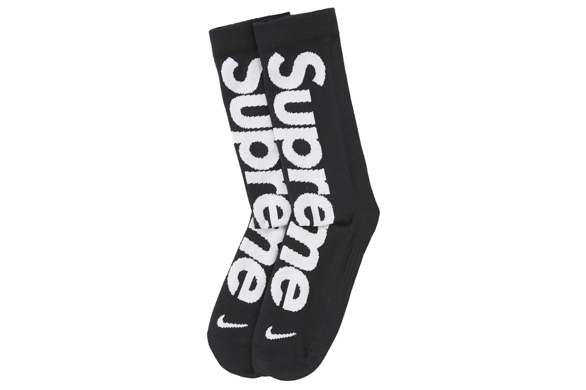 Pre-owned Supreme Nike Lightweight Crew Socks Black