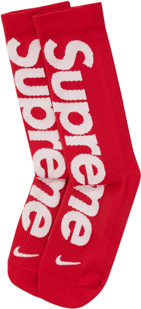 Supreme Nike Lightweight Crew Socks Set Red/Black