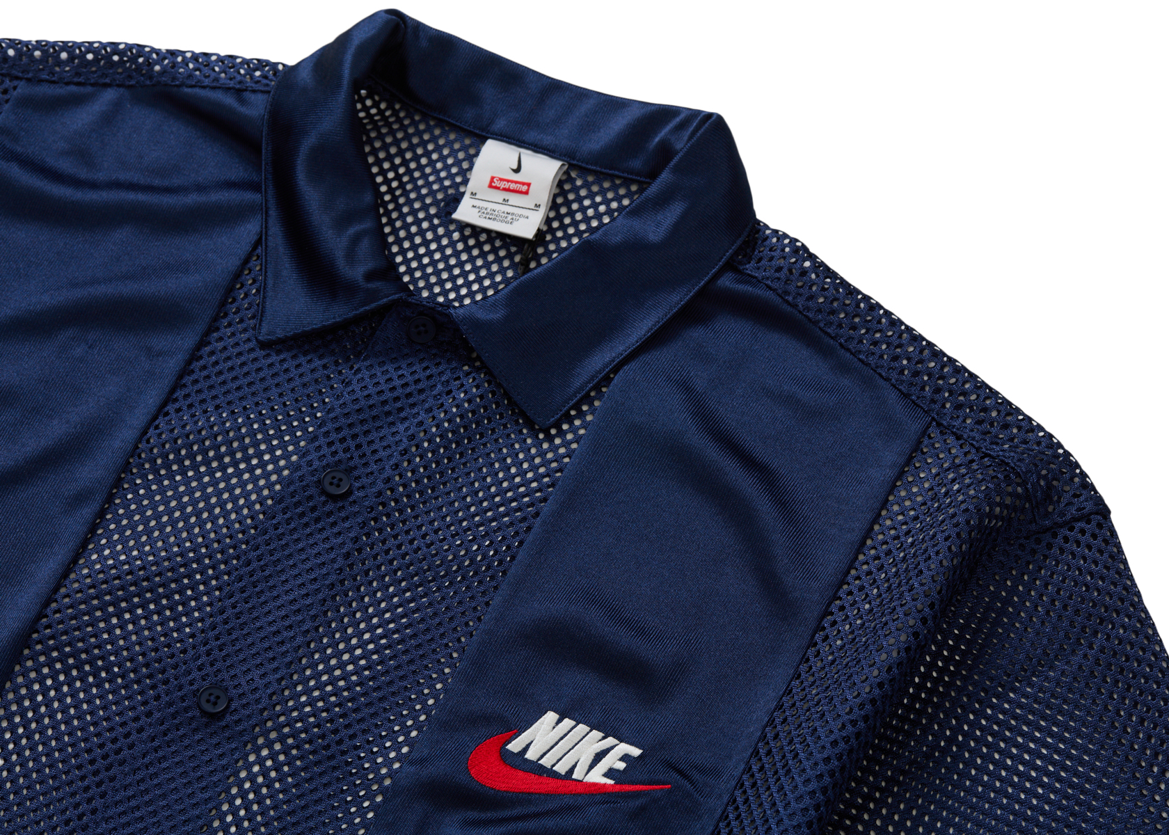 Supreme Nike Mesh S/S Shirt Navy