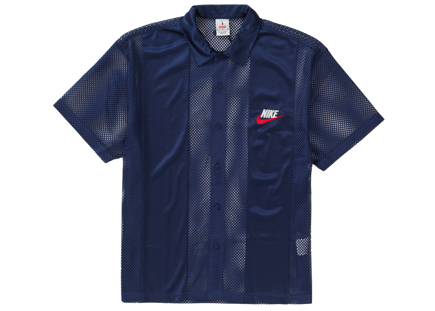 Supreme Nike Mesh S/S Shirt Navy メンズ - SS24 - JP