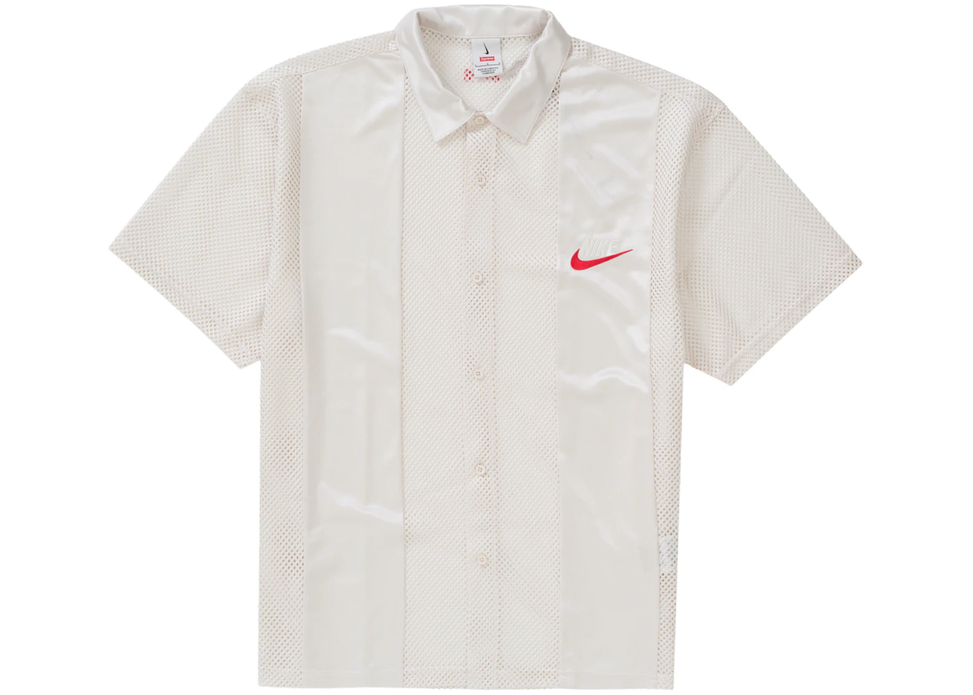 Supreme Nike Mesh S/S Shirt White Men's SS24 US
