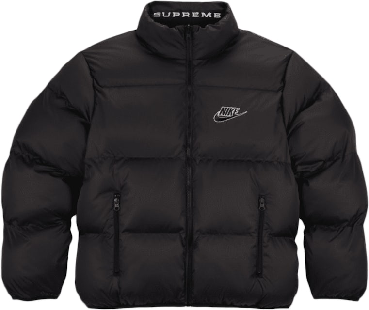 Supreme x Nike Reversible Puffy Jacket 'Black' | Men's Size L