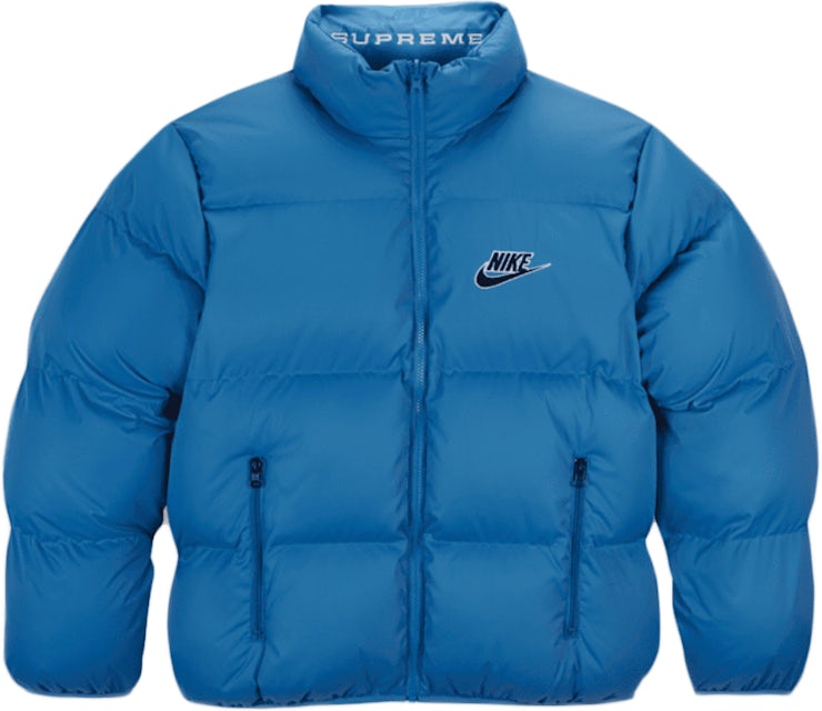 Supreme Nike Reversible Puffy Jacket Blue - SS21 メンズ - JP