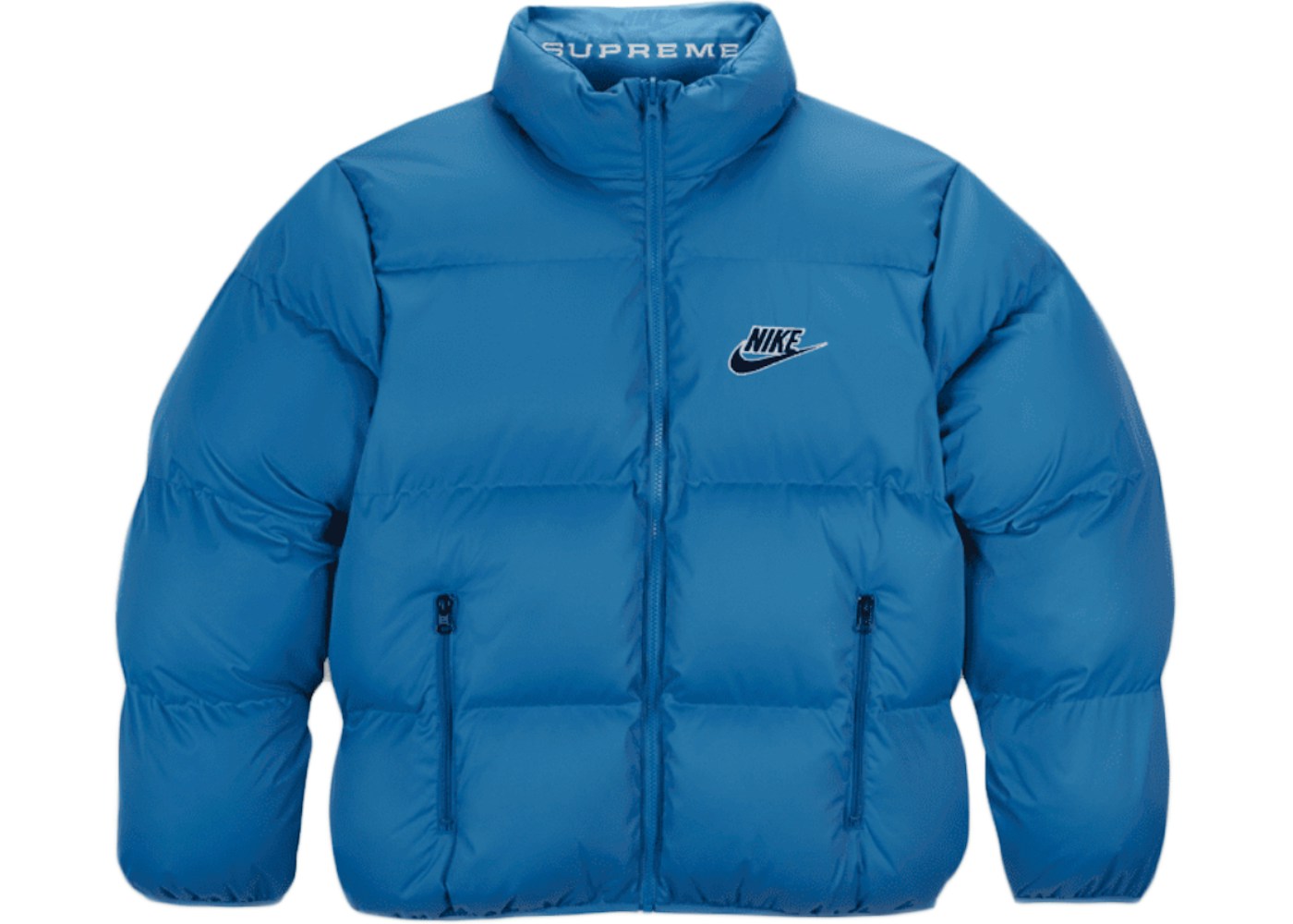 Supreme Nike Reversible Puffy Jacket Blue - SS21