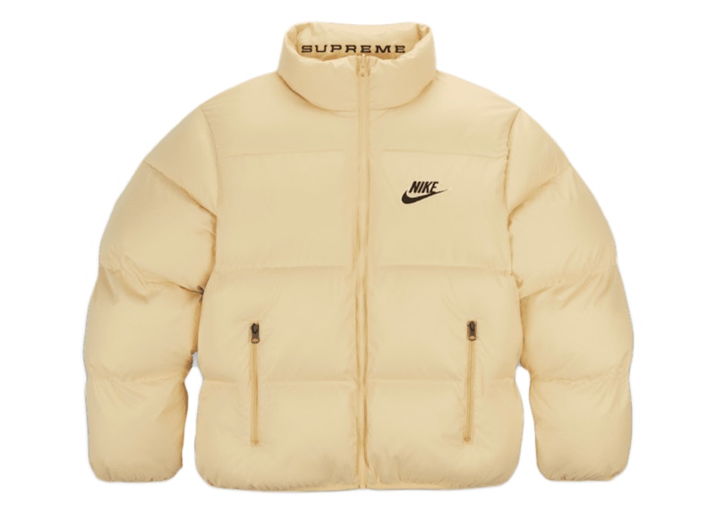 Supreme Nike Reversible Puffy Jacket Pale Yellow