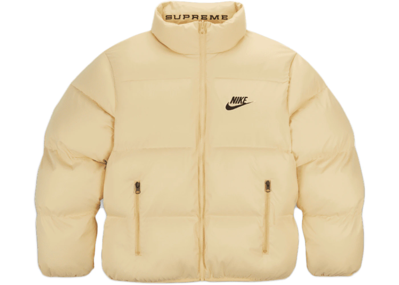 Capilla Catástrofe Poner Supreme Nike Reversible Puffy Jacket Pale Yellow - SS21 Men's - US
