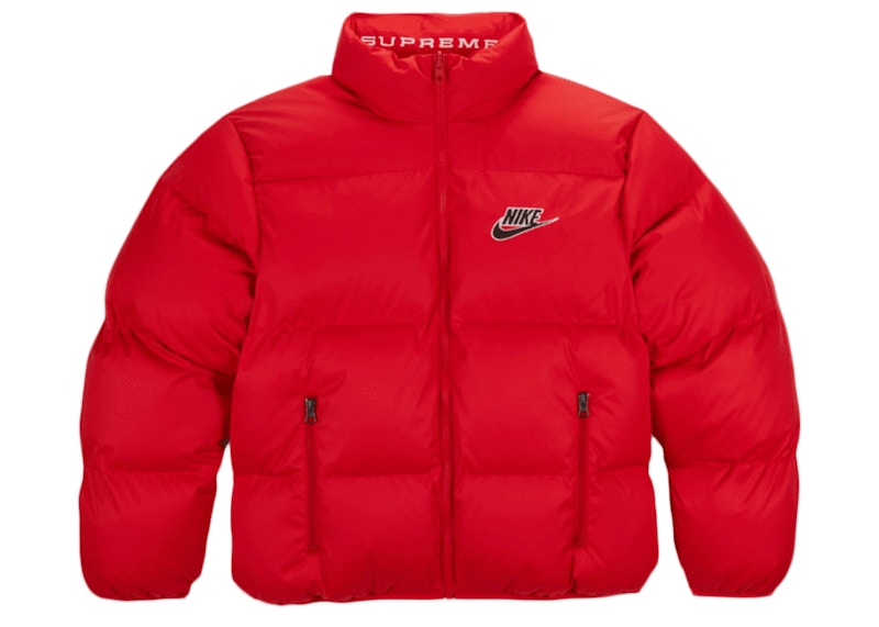 Supreme Nike Reversible Puffy Jacket Red