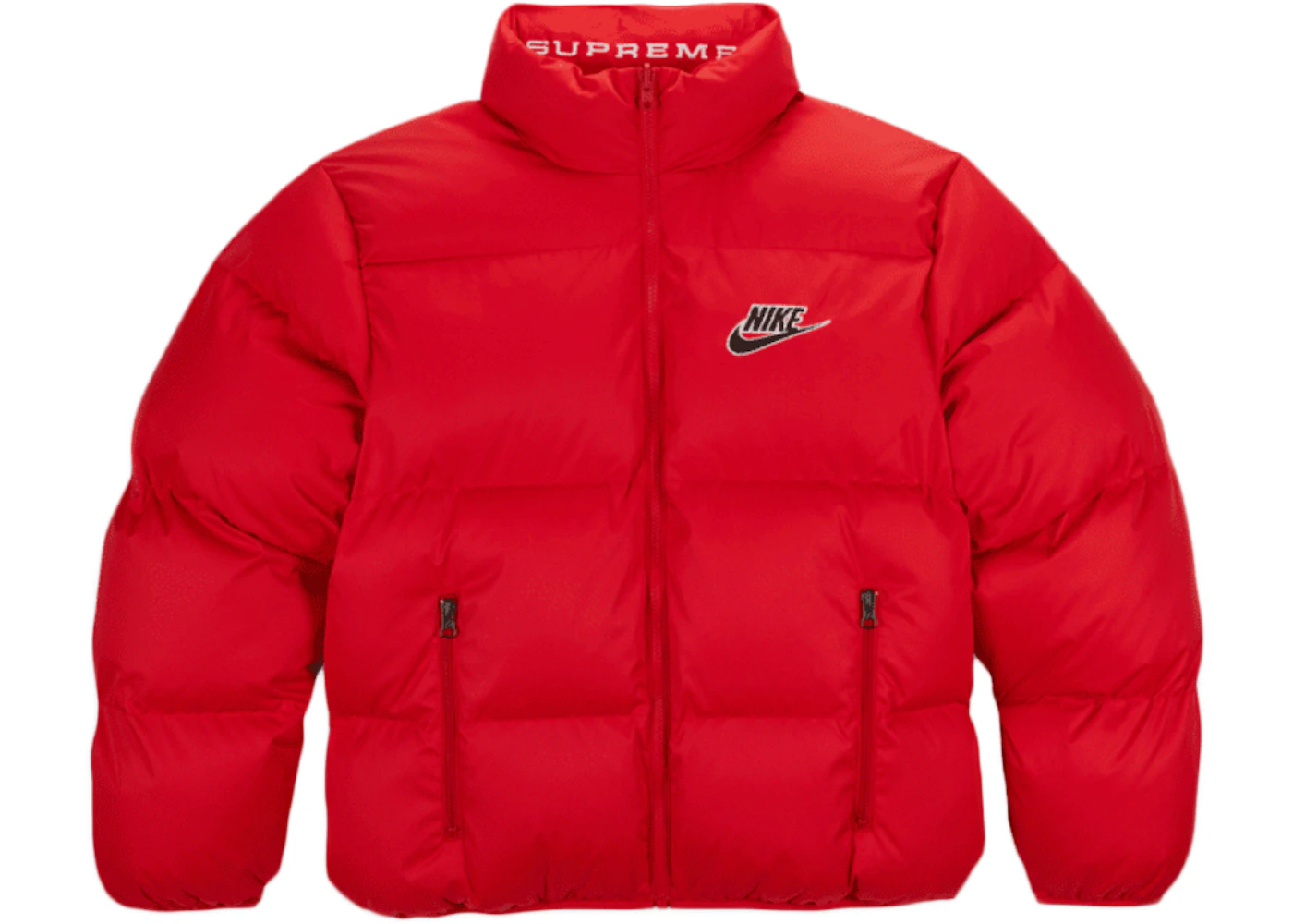 Red nike bubble coat hotsell