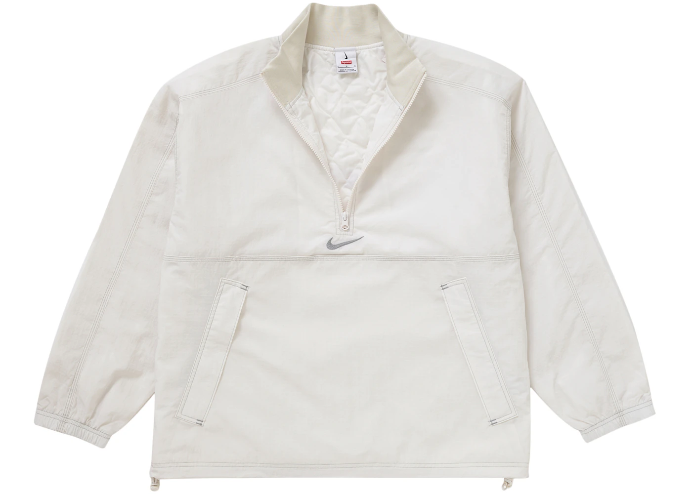 Supreme Nike Ripstop Pullover White Men's - SS24 - US