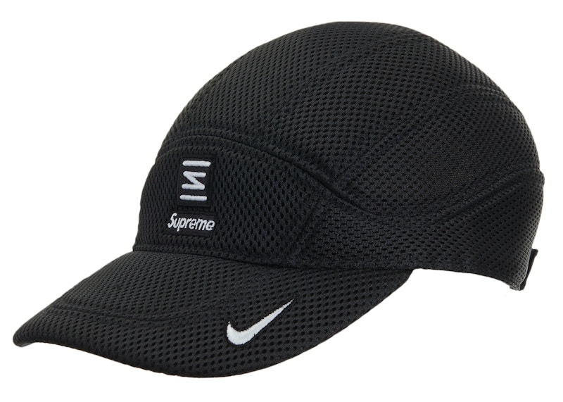 supreme nike shox runnning hat black-