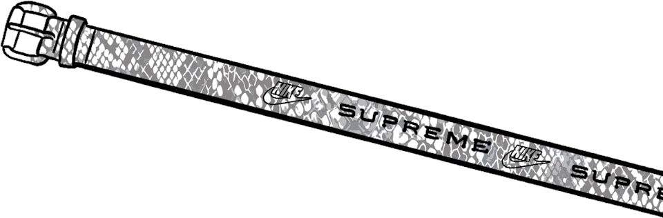 supreme Nike snakeskin belt