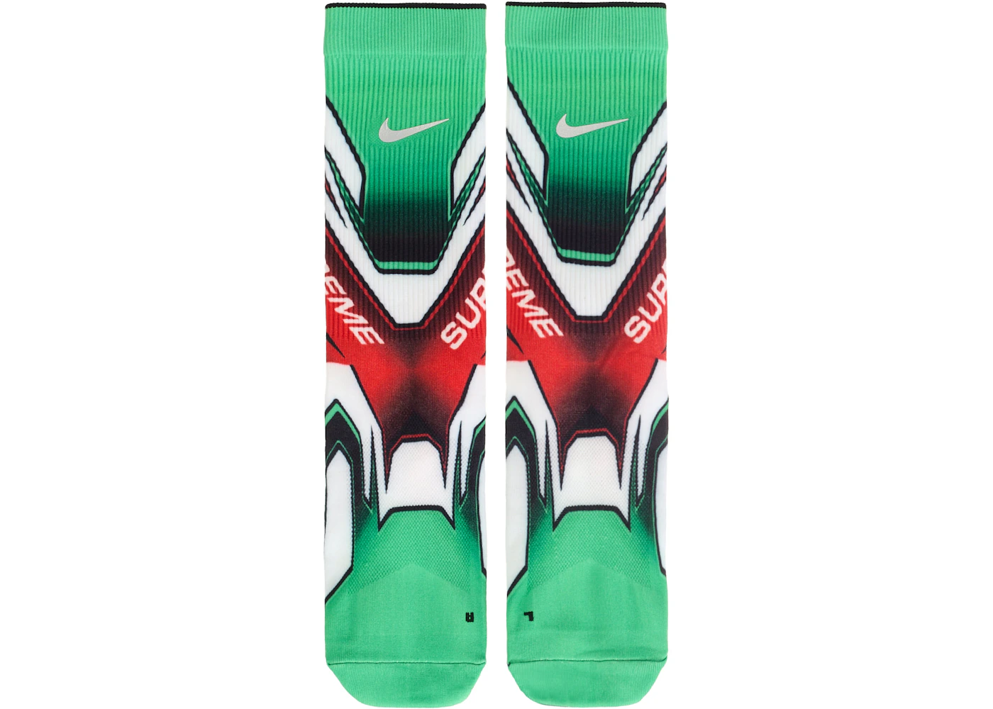 Supreme Nike Spark Crew Sock Green Multi FW24 US