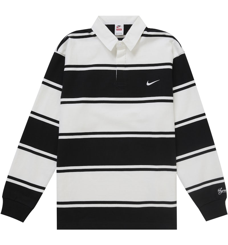 Supreme Nike Stripe Rugby Black Men's SS25 GB