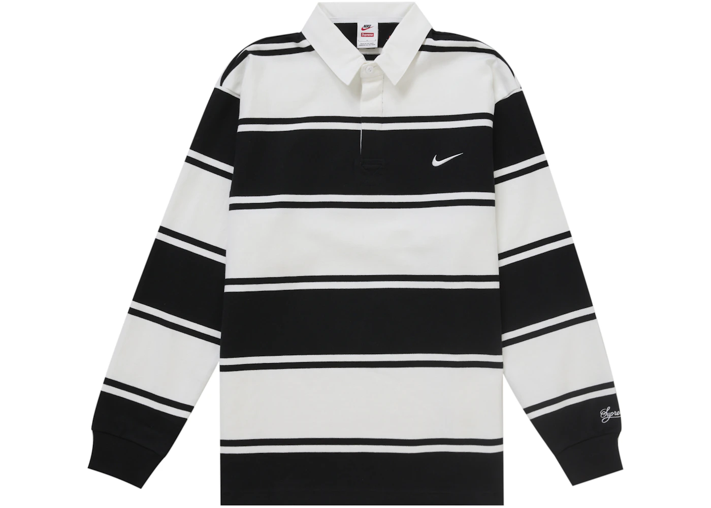 Supreme Nike Stripe Rugby Black Men's SS25 US
