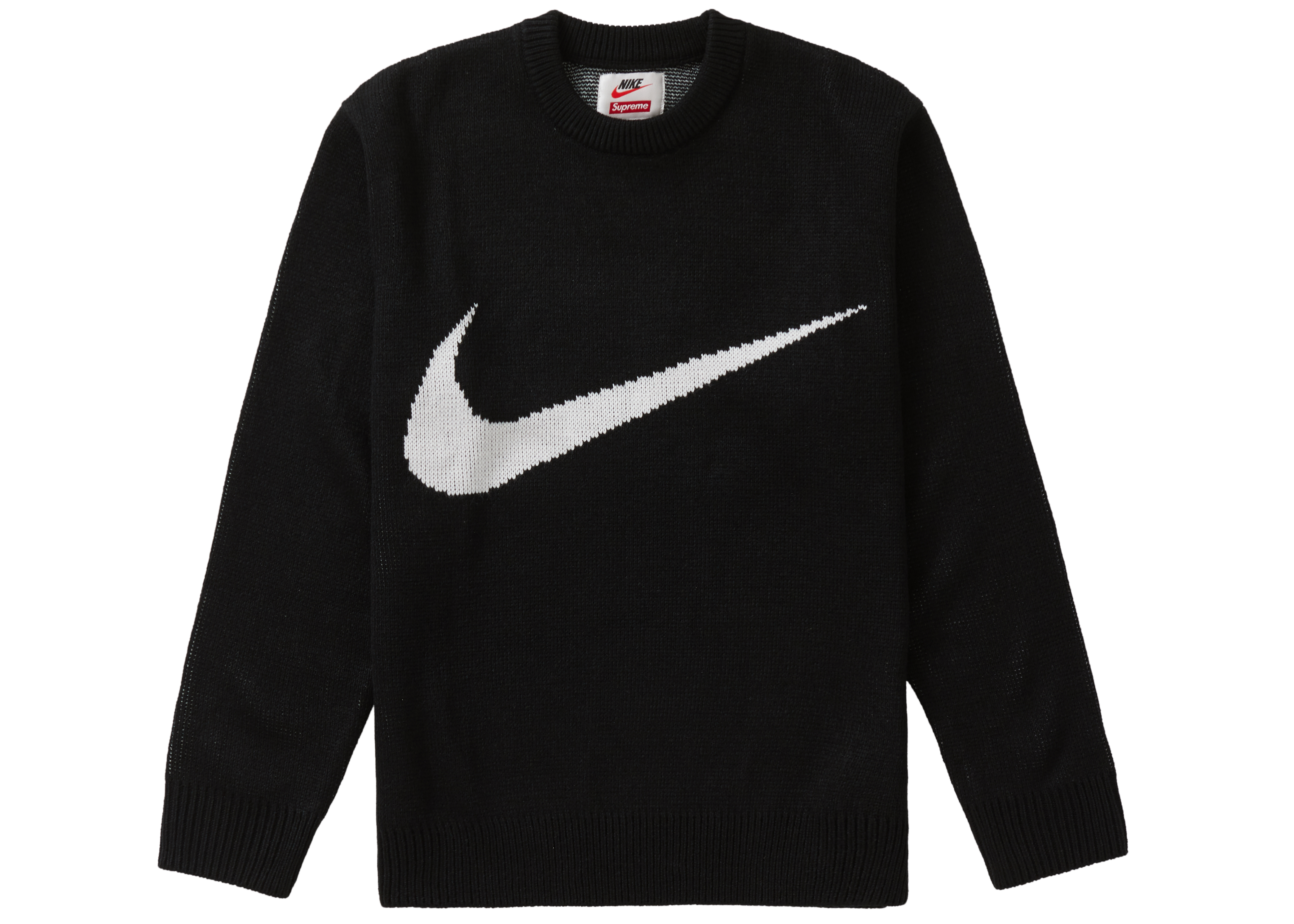 Supreme Nike Swoosh Sweater Black