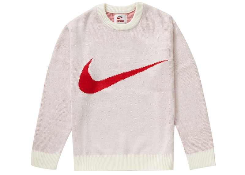 Supreme Nike Swoosh Sweater White Men s SS19 US