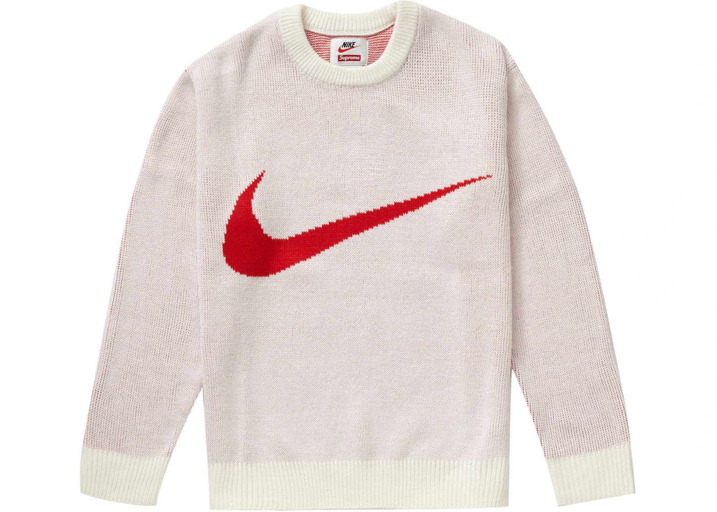 Suéter Supreme Nike Swoosh Blanco Hombre SS19 US