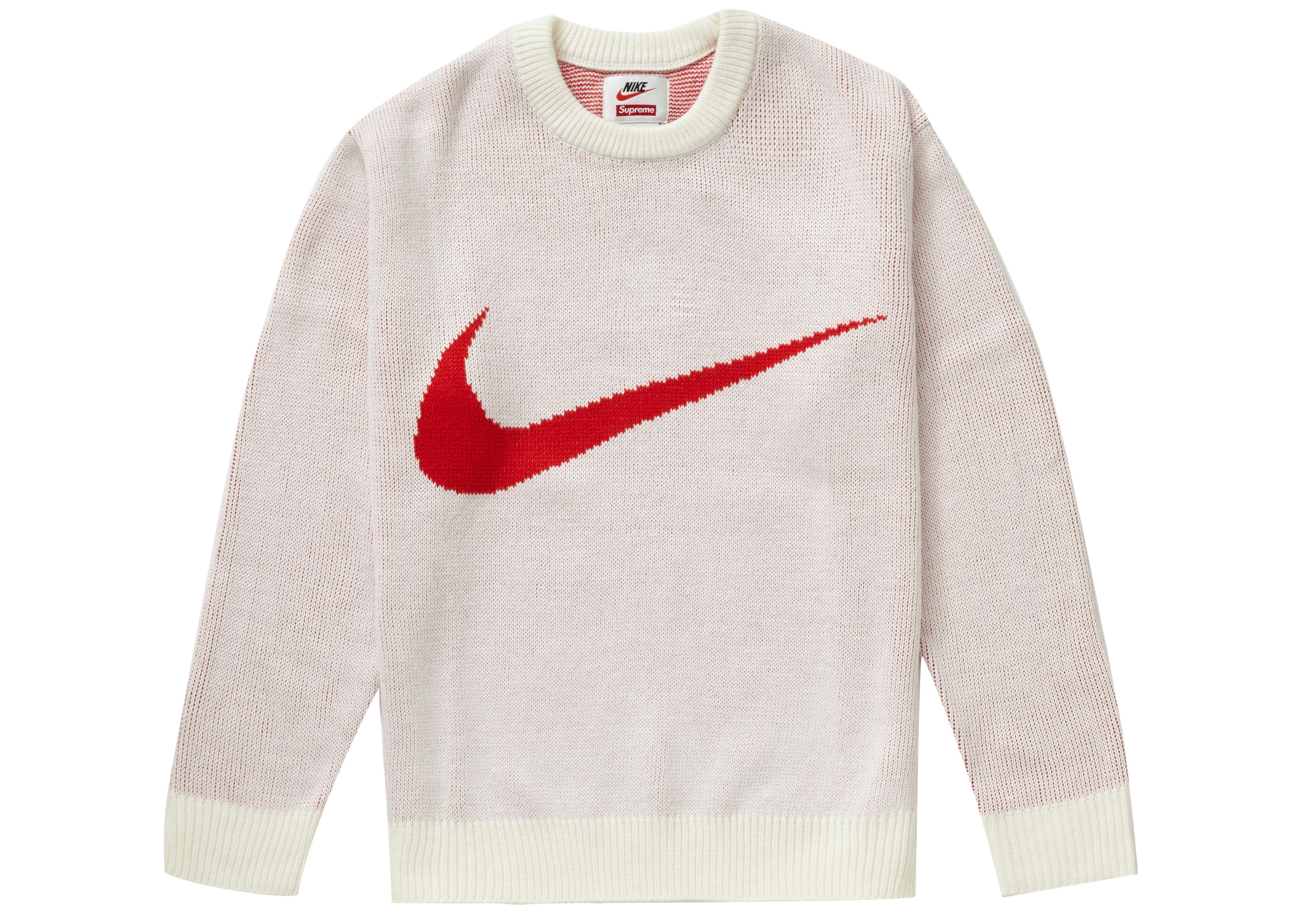 Supreme Nike Swoosh Sweater White - SS19 - US
