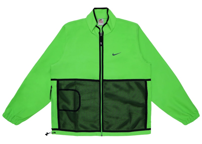 supreme nike trail running jacket black