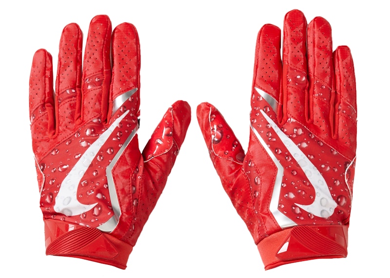 Supreme Nike Vapor Jet 4.0 Football Gloves Red FW18 US