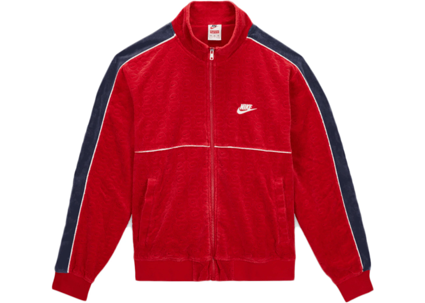 ZORN着用 supreme velour track jacket pant Supreme Nike Velour Track Jacket Red Men's - SS21 - US