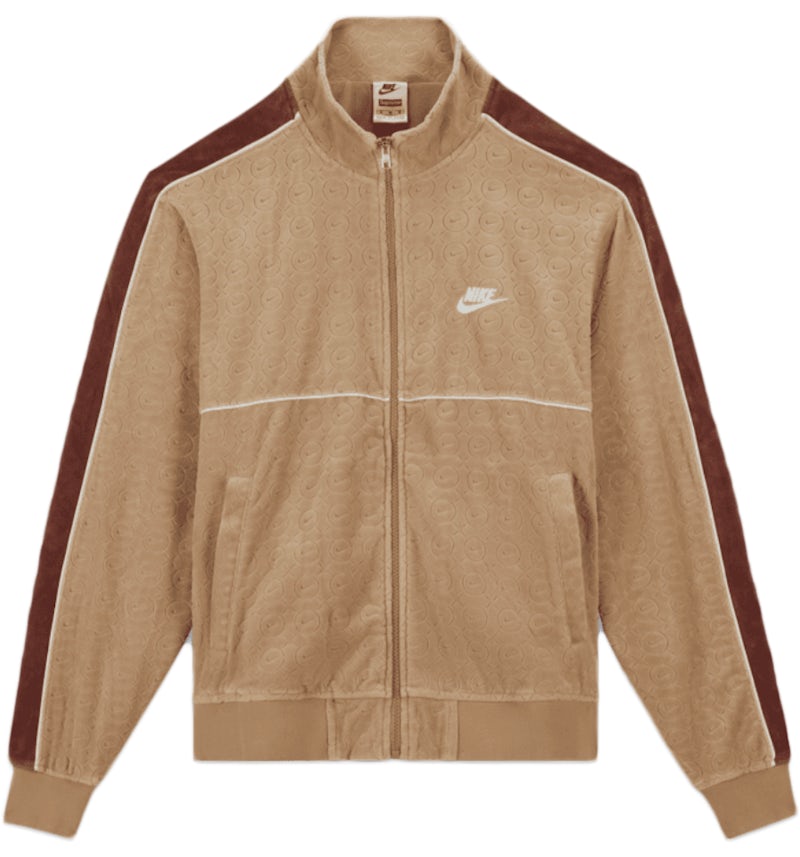 Supreme Nike Velour Track Jacket Tan メンズ - SS21 - JP Supreme Nike Velour Track Jacket Tan メンズ - SS21 - JP