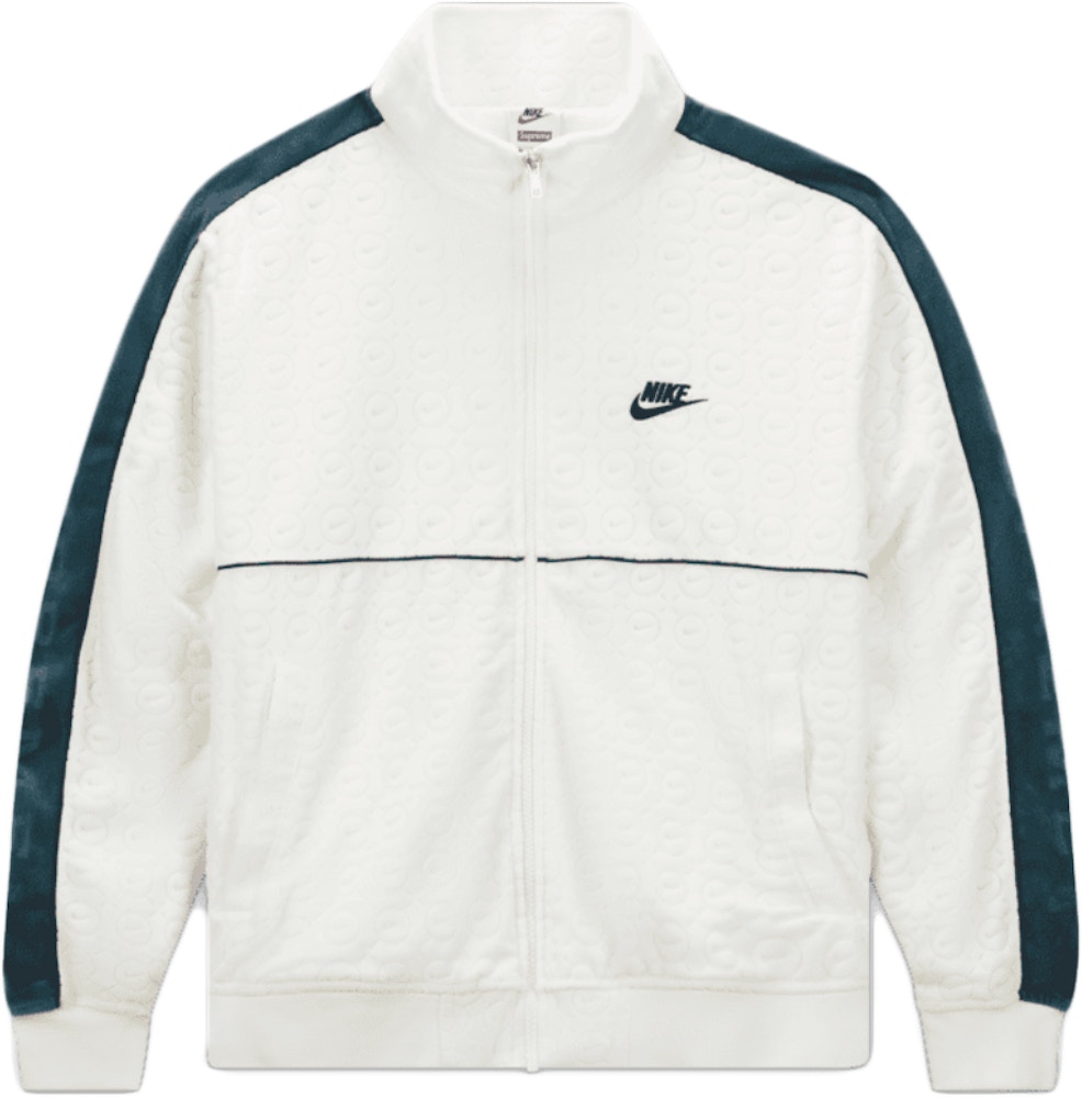 Supreme Nike Velour Track Jacket White Ss21 Supreme Nike Velour Track Jacket White Ss21