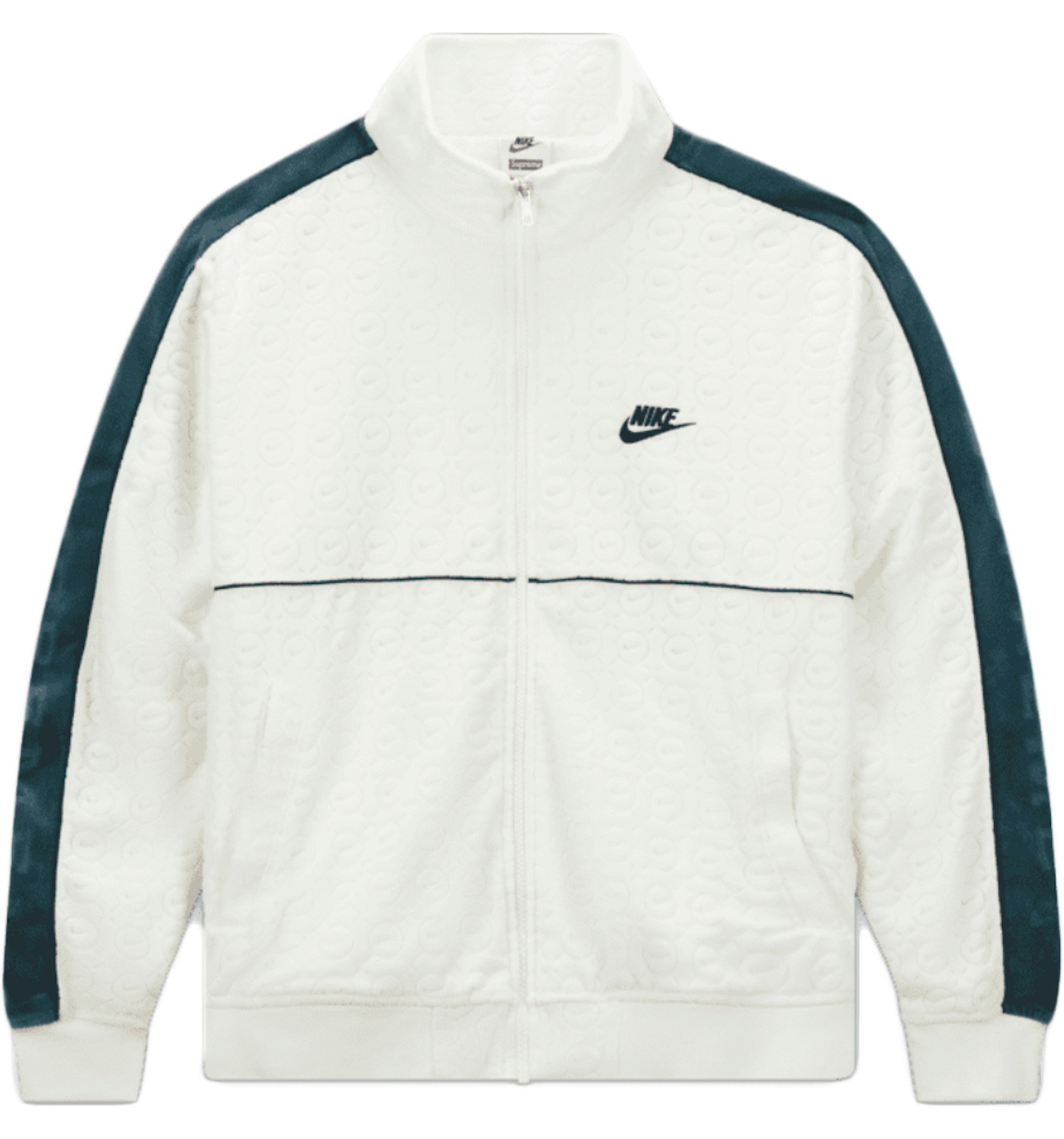 Supreme Nike Velour Track Jacket White