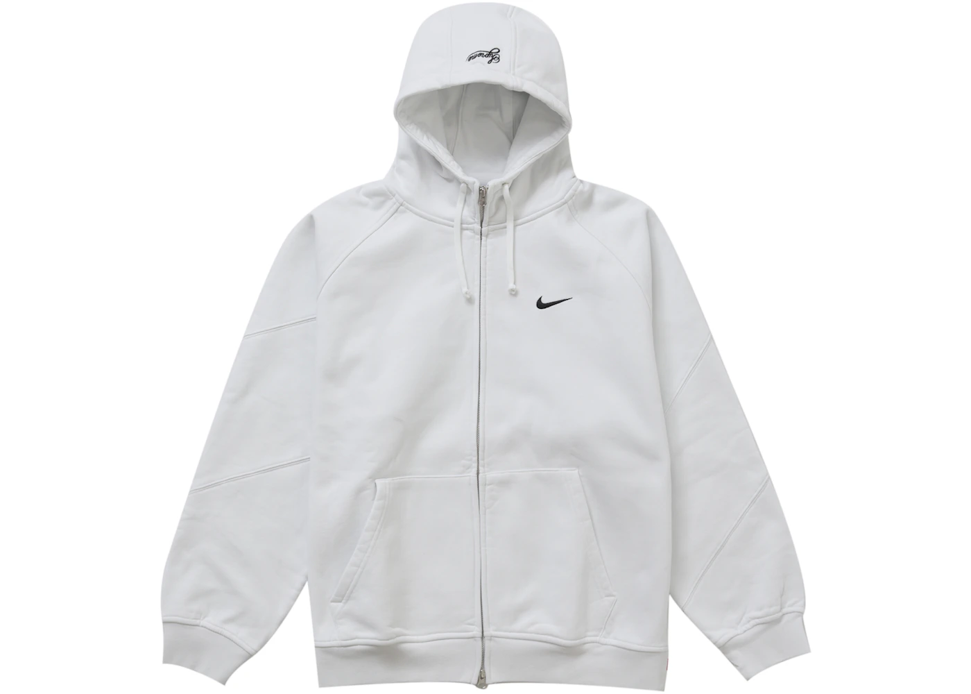 Supreme Nike Zip Up Hooded Sweatshirt White Men's SS25 US