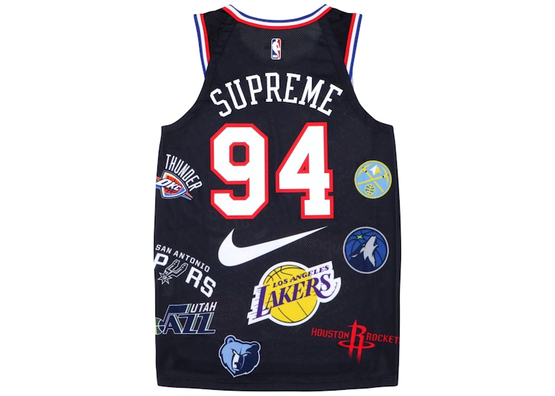 Supreme Nike/NBA Teams Authentic Jersey Black