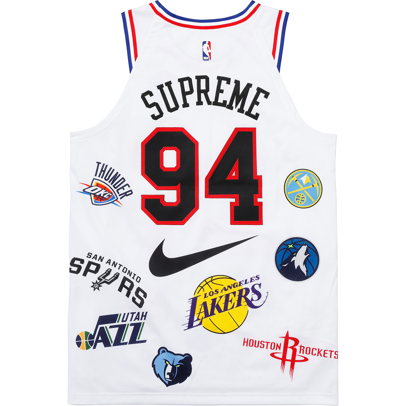 supreme NIKE NBA　authentic jersey M
