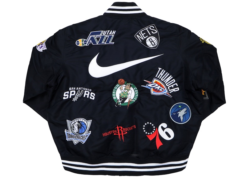 Supreme Nike/NBA Teams Warm-Up Jacket Black Men's - SS18 - GB