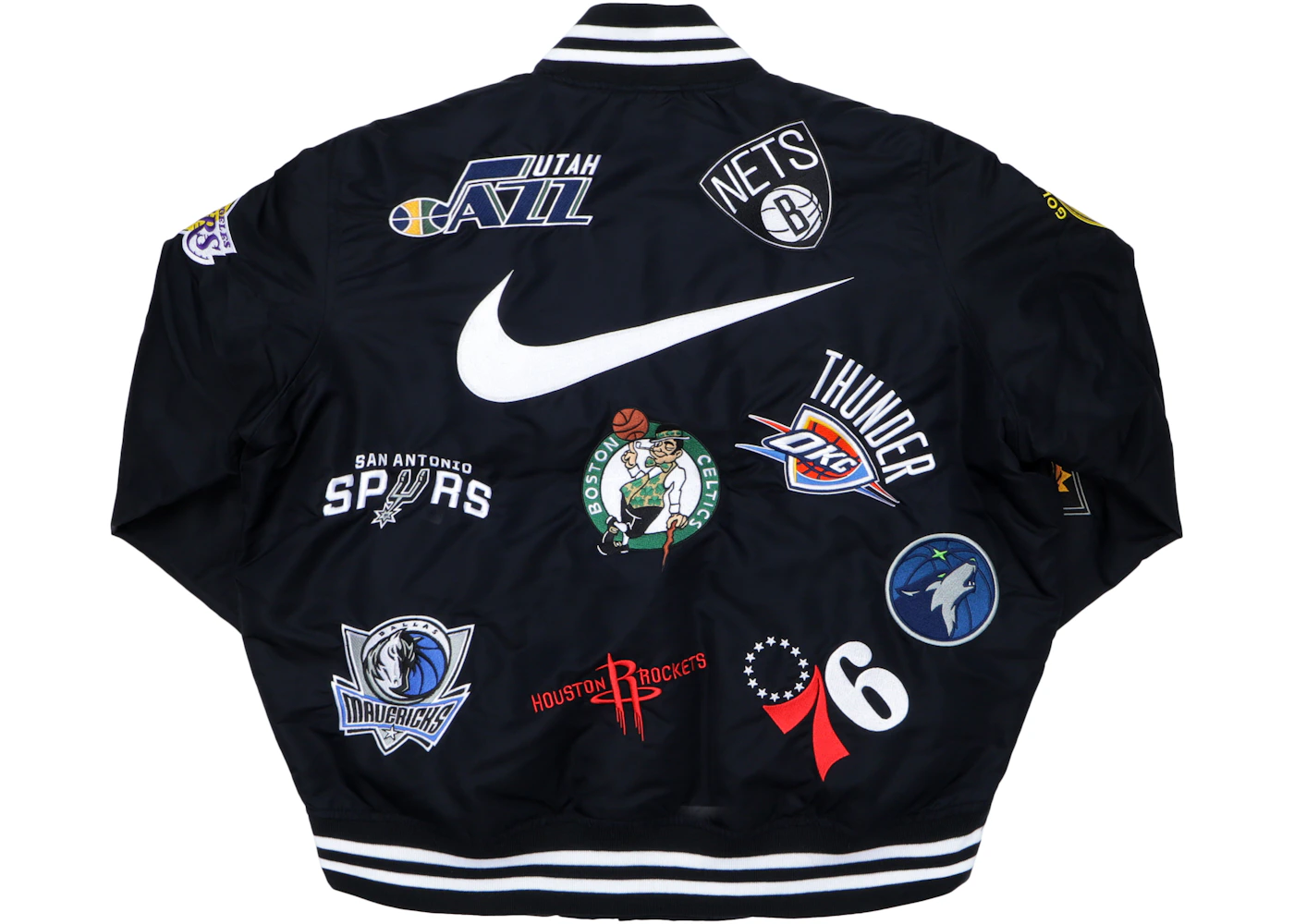 Supreme Nike/NBA Teams Warm-Up Jacket Black Men's - SS18 - US